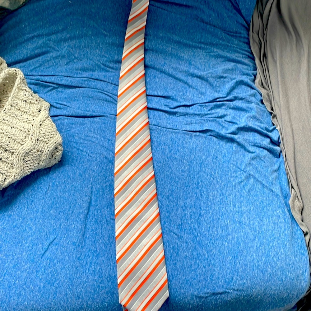 Orange and Gray tie